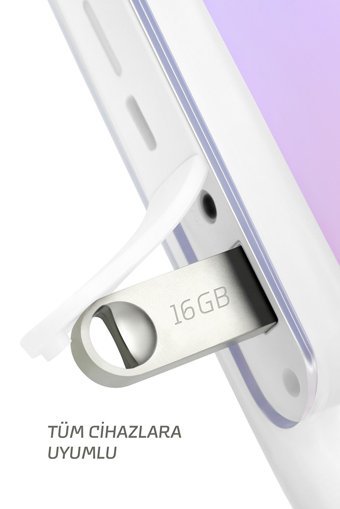 Maxron USB 2.0 Usb Type-A 16 GB Flash Bellek Gümüş