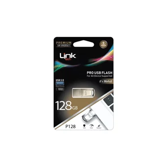 Linktech P128 USB 3.0 Usb Type-A 128 GB Flash Bellek Gümüş