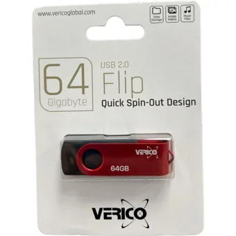 Verico Flip USB 2.0 Usb Type-A 32 GB Flash Bellek Kırmızı