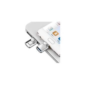 Auris Çift Taraflı USB 3.0 Usb Type-C 16 GB Flash Bellek Gümüş