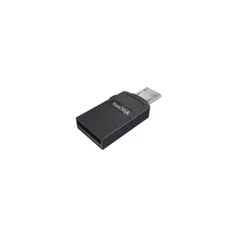 Sandisk Dual Drive Sddd1-016G-G35 Mini Çift Taraflı USB 2.0 Micro Usb 16 GB Flash Bellek Siyah
