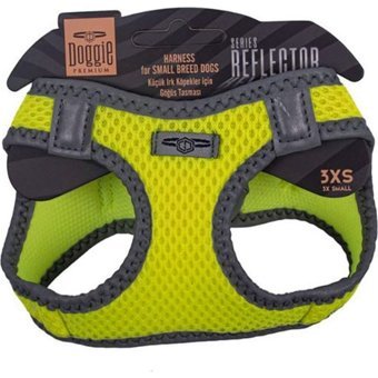 Doggie 22-26 cm 3XS Ayarlanabilir Göğüs Köpek Tasmaları Sarı