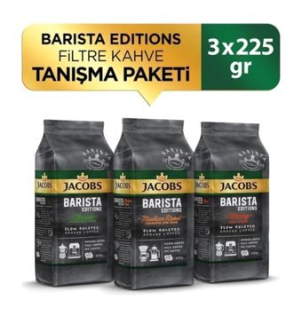 Jacobs Barista Editions Arabica Öğütülmüş Fitre Kahve 3x225 gr