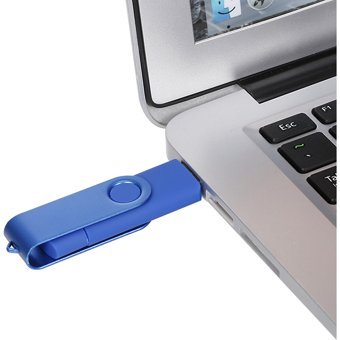 Yvonne Yt602-2 Çift Taraflı USB 2.0 Usb Type-A 64 GB Flash Bellek Mavi