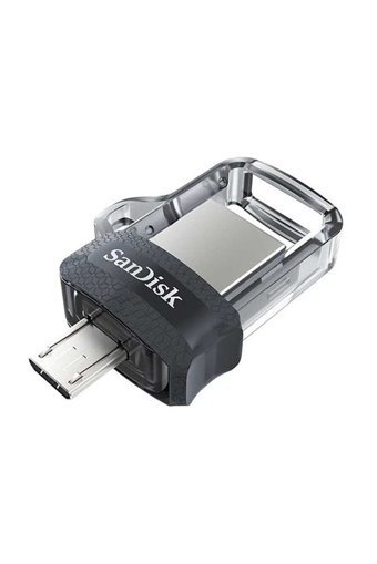 Sandisk Ultra Dual Drive Sddd3-032G-G46 Mini Çift Taraflı USB 3.0 Micro Usb 32 GB Flash Bellek Siyah