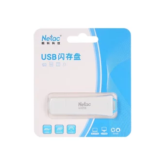 Netac U335S USB 3.0 Usb Type-A 16 GB Flash Bellek Beyaz