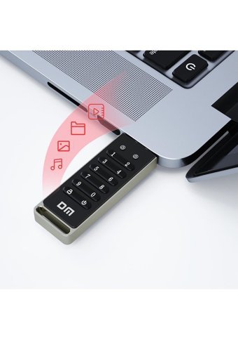 Dm FD063 Şifreli USB 3.0 Usb Type-A 32 GB Flash Bellek Siyah