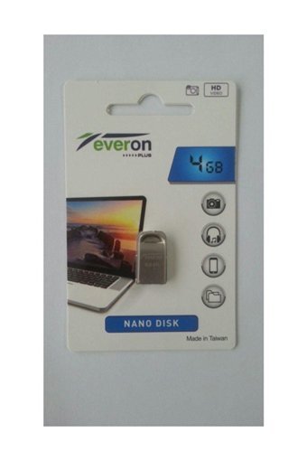 Everon Şifreli Mini USB 2.0 Usb Type-A 4 GB Flash Bellek Gri