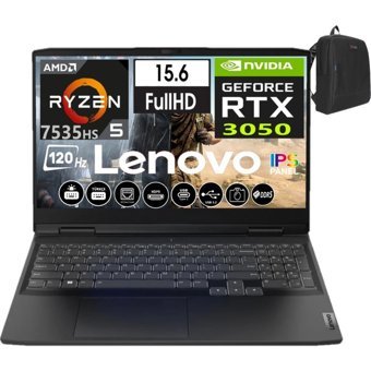 Lenovo Ideapad Gaming 3 15ARH7 W82SB00KPTX06 Harici GeForce RTX 3050 AMD Ryzen 5 7535HS 32 GB DDR5 Ram 1 TB SSD 15.6 inç Full HD FreeDos Oyuncu Laptop + Weblegelsin Çanta