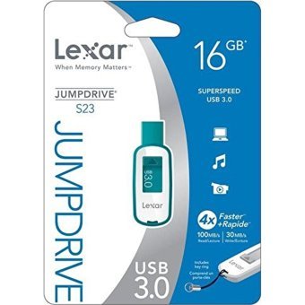 Lexar Jumpdrive S23 USB 3.0 Usb Type-A 16 GB Flash Bellek Gri 10 Adet