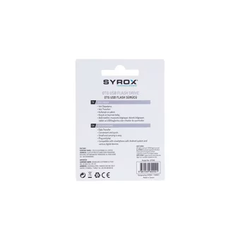 Syrox SYX-OTG Mini Çift Taraflı USB 2.0 Micro Usb 16 GB Flash Bellek Gümüş