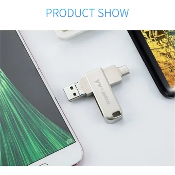 Yvonne Y40D USB 3.0 Usb Type-C 128 GB Flash Bellek Gümüş