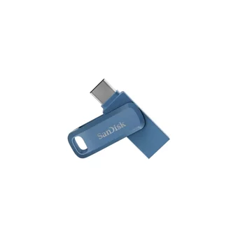 Sandisk Ultra Dual Drive Go Sdddc3-064G-G46Nb Mini Çift Taraflı USB 3.1 Usb Type-C 64 GB Flash Bellek Mavi