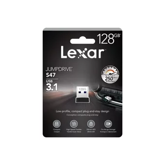 Lexar Jumpdrive S47 Şifreli USB 3.1 Usb Type-A 128 GB Flash Bellek Gümüş