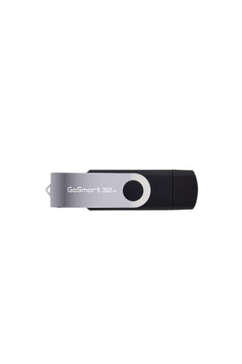 Go Smart Şifreli Mini Çift Taraflı USB 2.0 Usb Type-A Micro-A 32 GB Flash Bellek Siyah