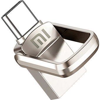 Xiaomi Mini Çift Taraflı USB 2.0 Usb Type-C 256 GB Flash Bellek Gümüş