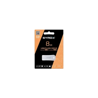 Syrox ST8 Style Desing USB 2.0 Usb Type-A 8 GB Flash Bellek Gri