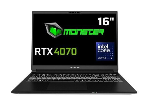 Monster Tulpar T6 V2.1 Harici GeForce RTX 4070 Intel Core Ultra 7 155H 16 GB Ram 500 GB SSD 16 inç WQXGA FreeDos Oyuncu Laptop