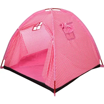 Abbie Lx Yuvarlak Unisex Oyun Çadırı Açık Pembe