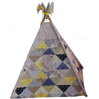 Home And Home Üçgen Kızılderili Unisex Üçgen Oyun Çadırı Çok Renkli