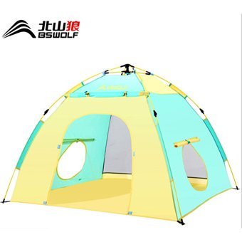 Bswolf 242 Yuvarlak Unisex Oyun Çadırı Sarı
