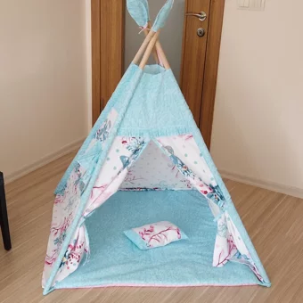 Bicili Baby 233 Üçgen Kızılderili  Oyun Çadırı Mavi
