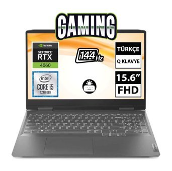 Lenovo LOQ 15IRH8 82XV00NKTX Harici GeForce RTX 4060 Intel Core i5 12450H 16 GB Ram 512 GB SSD 15.6 inç Full HD FreeDos Oyuncu Laptop