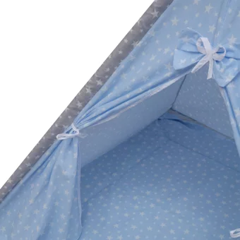 Exorbaby XRCDR03 332 Üçgen Kızılderili  Oyun Çadırı Mavi
