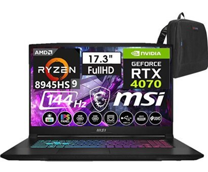 MSI Katana A17 AI B8VG-862XTRW14 Harici GeForce RTX 4070 AMD Ryzen 9 8945HS 64 GB DDR5 Ram 1 TB SSD 17.3 inç Full HD FreeDos Oyuncu Laptop + Weblegelsin Çanta