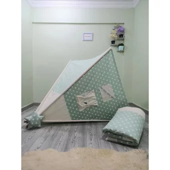 Henna Prime Henna Duck 449 Üçgen Kızılderili  Oyun Çadırı Yeşil