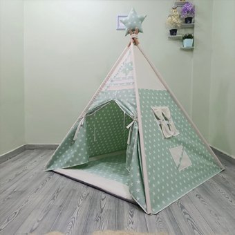 Henna Prime Henna Duck 449 Üçgen Kızılderili  Oyun Çadırı Yeşil