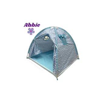 Abbie 104 Yuvarlak Kız Oyun Çadırı Gri Mavi