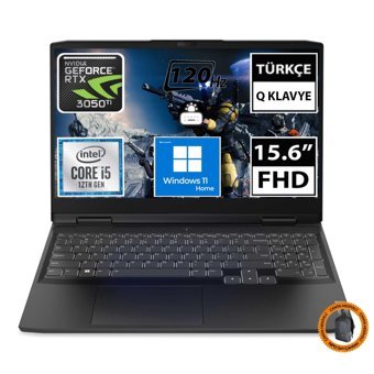Lenovo Ideapad Gaming 3 82S9015TTX06 CNT007 Harici GeForce RTX 3050 Tİ Intel Core i5 12450H 64 GB Ram 512 GB SSD 15.6 inç Full HD Windows 11 Home Oyuncu Laptop
