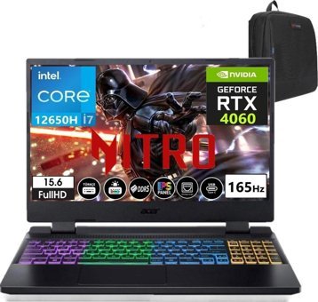Acer Nitro 5 AN515-58 NHQM0EY00910 Harici GeForce RTX 4060 Intel Core i7 12650H 48 GB DDR5 Ram 1 TB SSD 15.6 inç Full HD FreeDos Oyuncu Laptop