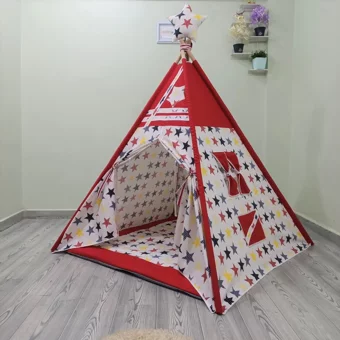 Henna Henna Duck 435 Üçgen Kızılderili  Oyun Çadırı Beyaz