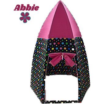 Abbie Türksat Füze Kız Uzay Oyun Çadırı Siyah