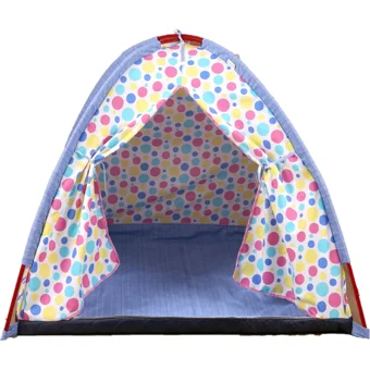 Abbie Rainbow Yuvarlak Unisex Oyun Çadırı Beyaz Gri