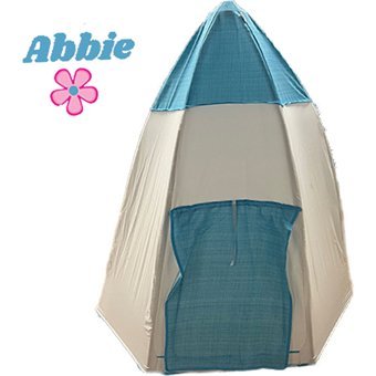 Abbie Türksat Füze Unisex Uzay Oyun Çadırı Turkuaz Beyaz