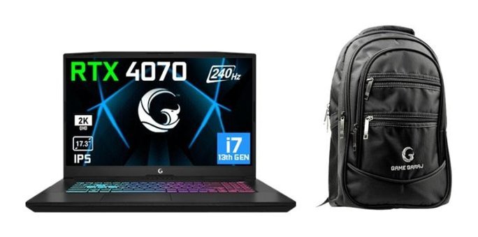 Game Garaj Slayer 3 10XL-4070 C3 Harici GeForce RTX 4070 Intel Core i7 13700H 64 GB Ram 2 TB SSD 17.3 inç QHD FreeDos Oyuncu Laptop