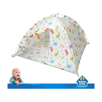 Hupim Yuvarlak Kızılderili Unisex Dinozorlu Oyun Çadırı Çok Renkli