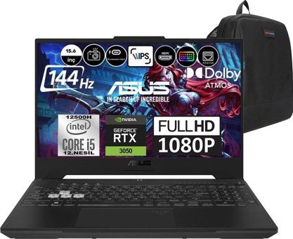 Asus TUF Gaming F15 FX507ZC4 HN205F01 Harici GeForce RTX 3050 Intel Core i5 12500H 16 GB Ram 512 GB SSD 15.6 inç Full HD FreeDos Oyuncu Laptop + Zetta Çanta