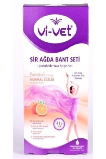 Vi-vet Portakal Normal Ciltler 41 Adet Tüm Vücut Ağda Bandı