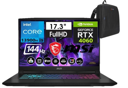 MSI Katana 17 B13VFK-1018TRW09 Harici GeForce RTX 4060 Intel Core i9 13900H 48 GB DDR5 Ram 512 GB SSD 17.3 inç Full HD FreeDos Oyuncu Laptop + Weblegelsin Çanta