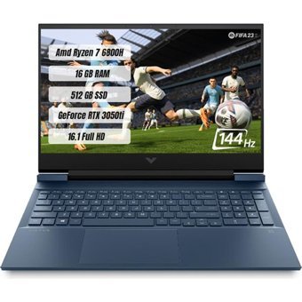 HP Victus 16-E1004NT 68S20EA Harici GeForce RTX 3050 Tİ AMD Ryzen 7 6800H 16 GB Ram 512 GB SSD 16.1 inç Full HD FreeDos Oyuncu Laptop
