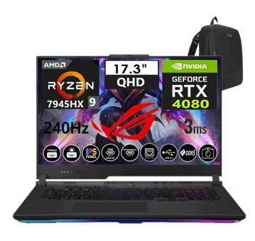 Asus Rog Strix Scar 17 LL06048 Harici GeForce RTX 4080 AMD Ryzen 9 7945HX 96 GB DDR5 Ram 4 TB SSD 17.3 inç WQHD Windows 11 Pro Oyuncu Laptop + Zetta Çanta