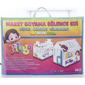 Bonitop Niloya 238 Ev Kız Yazılı Oyun Çadırı Beyaz