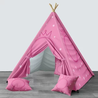 Het Concept 233 Üçgen Kızılderili  Oyun Çadırı Pembe