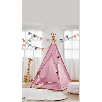 Aybi Baby Üçgen Kızılderili Kız Oyun Çadırı Pembe