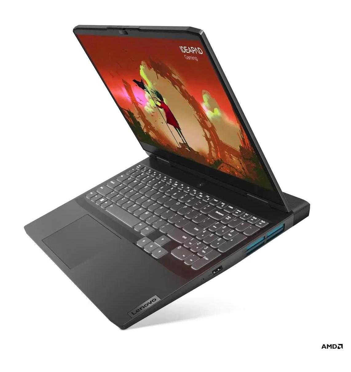Lenovo IdeaPad Gaming 3 82SB00UHTX Harici GeForce RTX 3050 AMD Ryzen 5 6600H 8 GB Ram 512 GB SSD 15.6 inç Full HD FreeDos Oyuncu Laptop