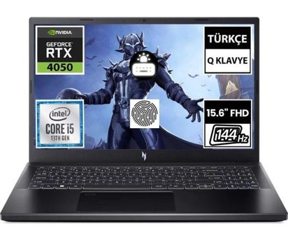Acer Nitro V 15 ANV15-51-54UY NH.QEY.001 NH.QEY.001 Harici GeForce RTX 4050 Intel Core i5 13420H 8 GB Ram 512 GB SSD 15.6 inç Full HD FreeDos Oyuncu Laptop